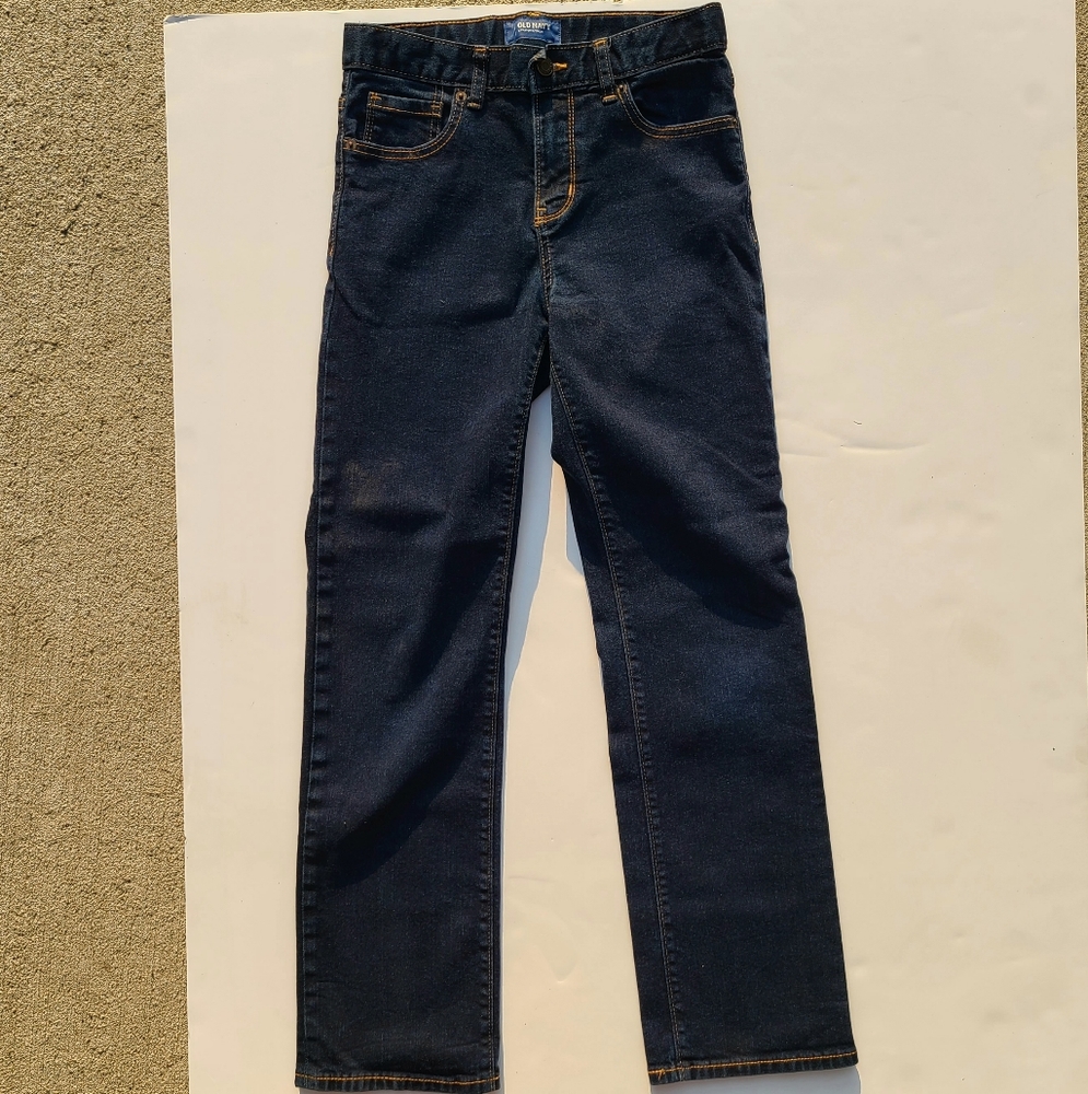 Old Navy Boys Straight Jeans Dark Wash